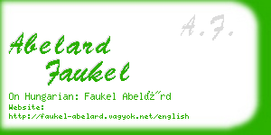 abelard faukel business card